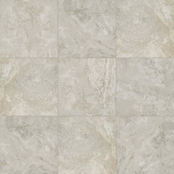 Trevi Silver 24 In. X 24 In. Matte Porcelain Paver Floor Tile, 2PK